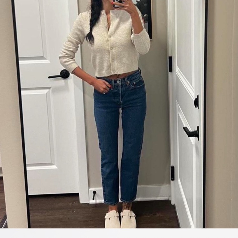 Levi's Wedgie Blue Ankle & Cropped Jeans